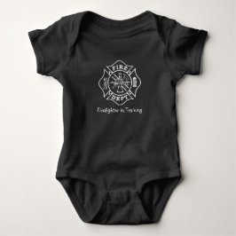 Bodysuit för brandmanbabyfotboll tröja
