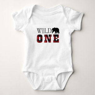 Bodysuit för buffelplädfödelsedag t shirt