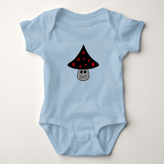 Bodysuit för champinjonvampyrbaby t-shirt (Framsida)
