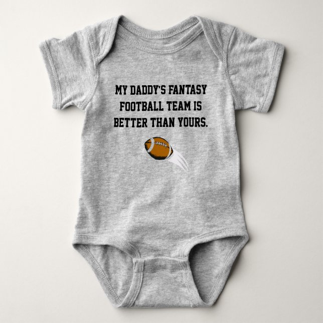 Bodysuit för fantasifotbollbaby t-shirt (Framsida)