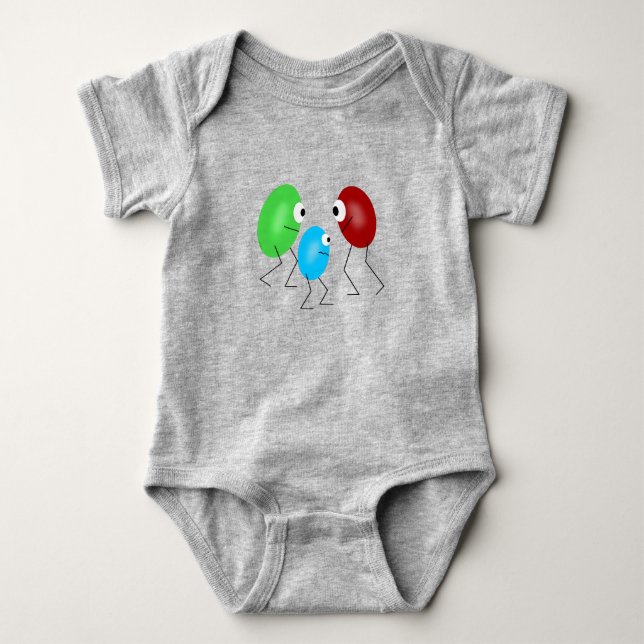 Bodysuit för gelébönababy t shirt (Framsida)