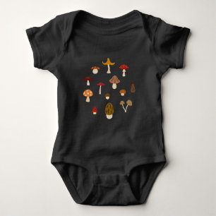 Bodysuit för höstchampinjonbaby t shirt