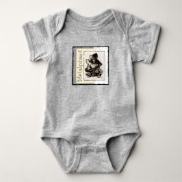 Bodysuit för Metalphant metallbaby - grå färg T Shirt