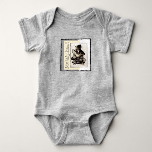 Bodysuit för Metalphant metallbaby - grå färg T Shirt