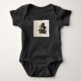 Bodysuit för Metalphant metallbaby - svart T Shirt
