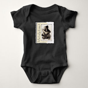 Bodysuit för Metalphant metallbaby - svart T Shirt