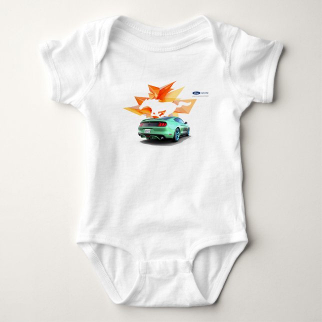 Bodysuit för MustangCustomizerbaby T-shirt (Framsida)