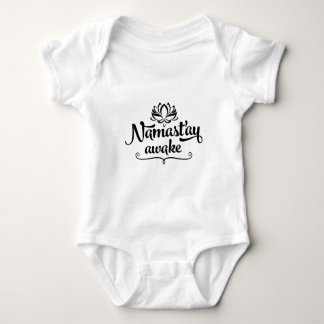 Bodysuit för Namaste rolig citationsteckenbaby T-shirt