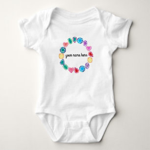 Bodysuit för personligGemstonesbaby T Shirt