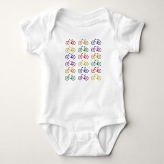 Bodysuit för regnbågecykelbaby tee shirt