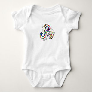 Bodysuit för symbol för CelticTriskele styrka Tee Shirt