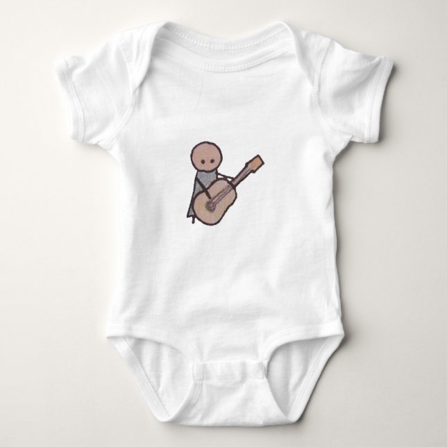 Bodysuit för ungegitarrbebis t-shirt (Framsida)