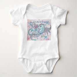 Bodysuit i ett stycke för babydrake för bebis t shirt