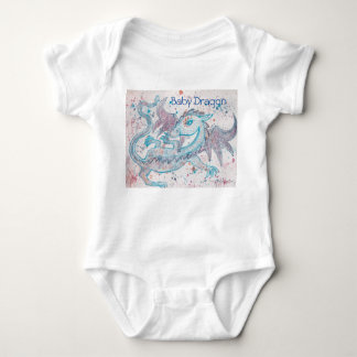 Bodysuit i ett stycke för babydrake för bebis t shirt