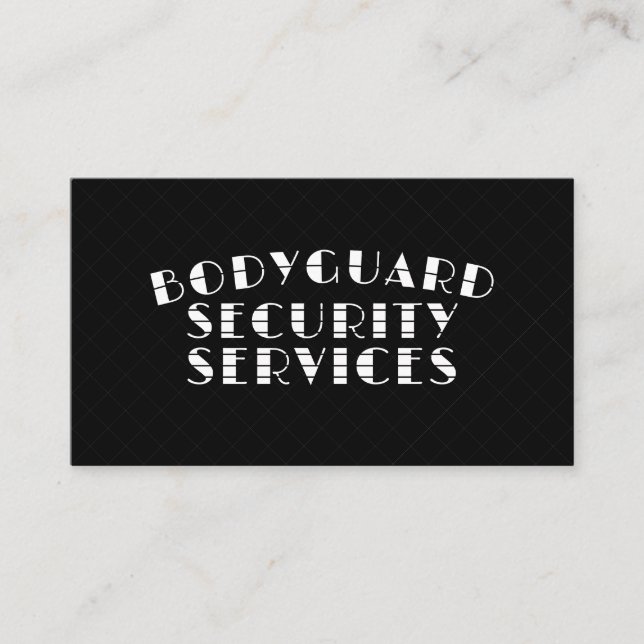 Bodywatch Executive Security Services Protection Visitkort (Framsida)