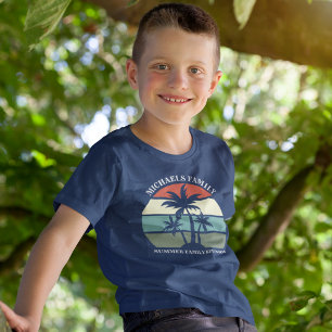 Boeach Family Reunion Sunset Island Vacation Kids T Shirt