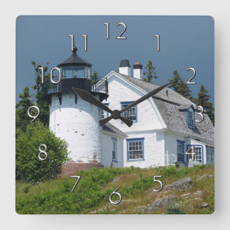 Boear Island Lighthouwall Clock Fyrkantig Klocka