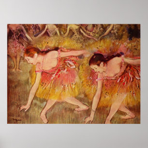 Boende Dancers - Edgar Degas - 1885 Poster