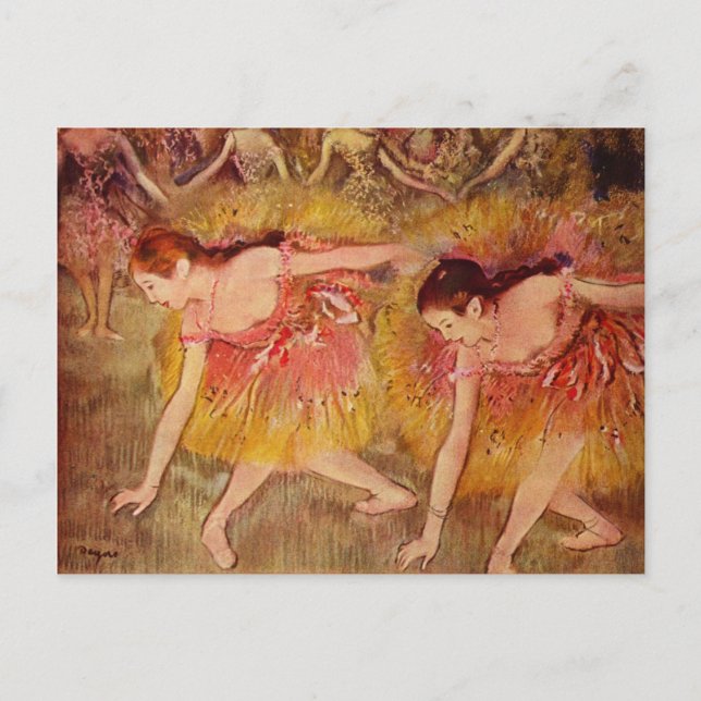 Boende Dancers - Edgar Degas - 1885 Vykort (Framsida)