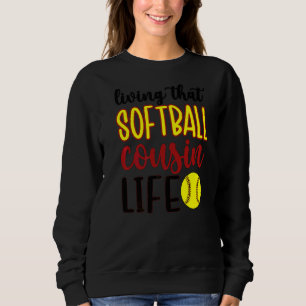 Boende den där Softball Cousin Life Softball Cousi T Shirt