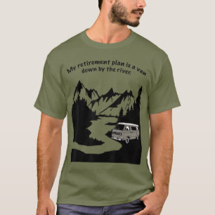 boende i en nedgrävning vid flodkampanjen och t shirt