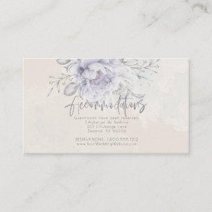 Boenden Rustika Lilac och Alabaster Peony Tilläggskort