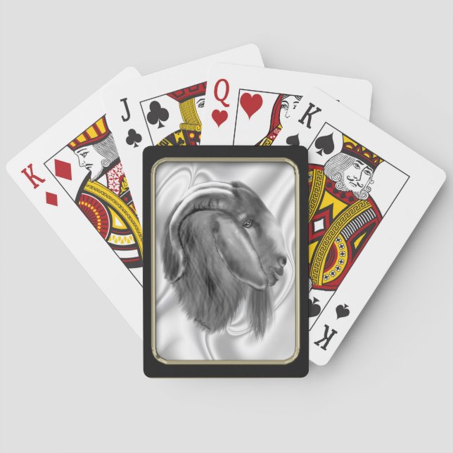 Boer Goat Black Ram Bicycle® - spelkort (Baksidan)