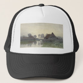 Boer Homes på morgonen vid vatten Keps