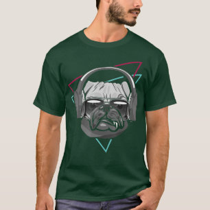 Boer Hund Music Headphone Disco Dj Party T Shirt