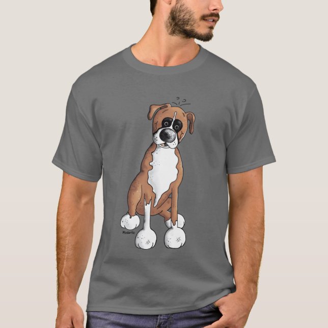 Boer Hund retro T Shirt (Framsida)