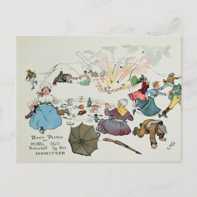 Boer picnic på Mitten Backe stördes Vykort (Framsida)