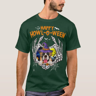 Boer Skeleton Heart Lycklig HowlOeen Costume T Shirt