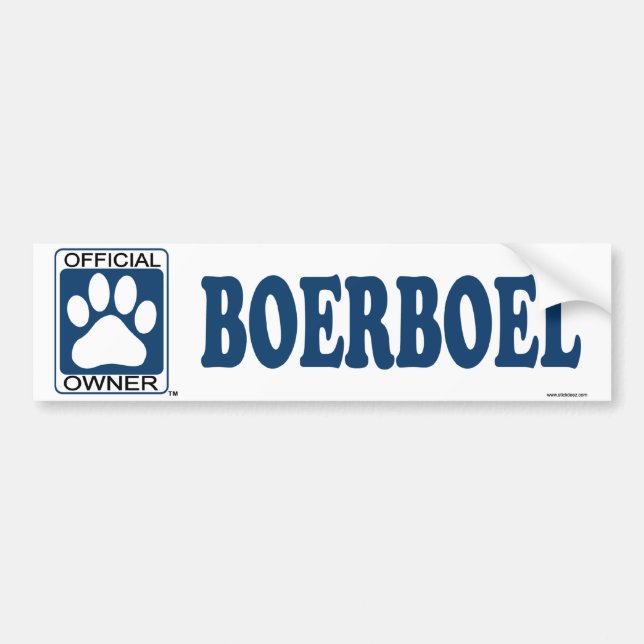 Boerboel blått bildekal (Framsidan)