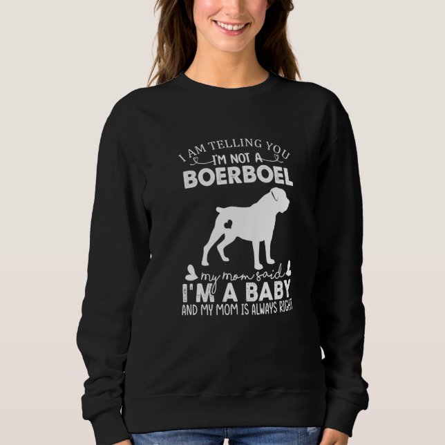 Boerboel Dog  For Women Mom Mama Baby Dog T Shirt (Framsida)
