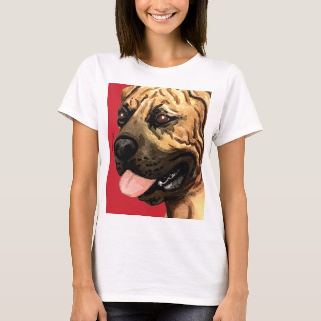 Boerboel Färg Block Tee Shirt (Framsida)