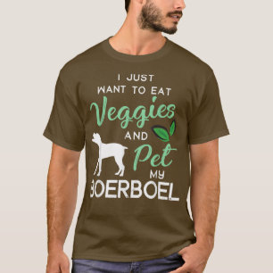Boerboel Funny Vegan Hund älskare Owner Julafton B T Shirt