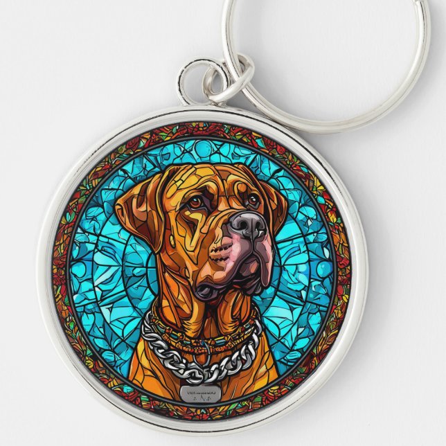 🐶 Boerboel Hund Nyckelring För Sydafrikansk Ras (Framsidan)