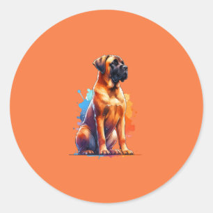 Boerboel Hund Runt Klistermärke
