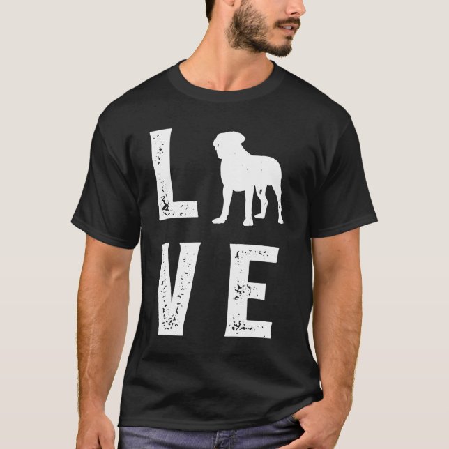 Boerboel Love T Shirt (Framsida)