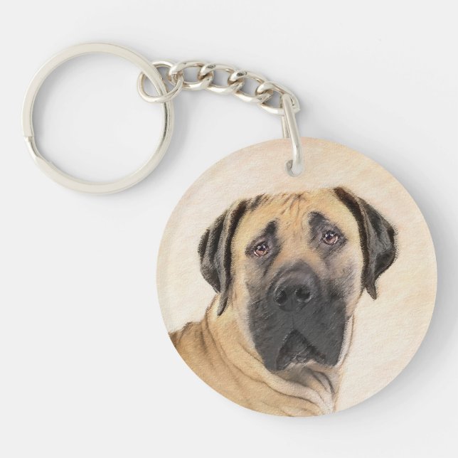 Boerboel Painting - Cute Original Hund Art (Framsidan)