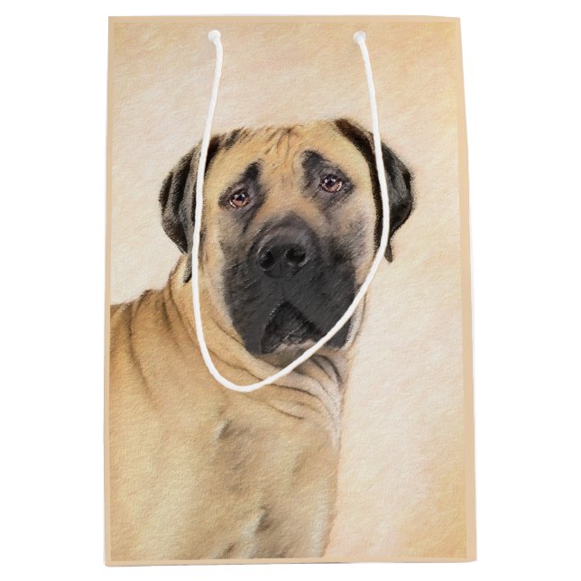 Boerboel Painting - Cute Original Hund Art (Framsidan)