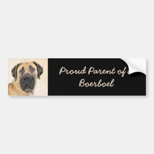 Boerboel Painting - Cute Original Hund Art Bildekal