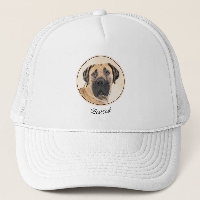 Boerboel Painting - Cute Original Hund Art Keps (Framsida)