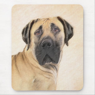Boerboel Painting - Cute Original Hund Art Musmatta