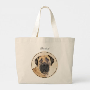 Boerboel Painting Fawn Red Mastiff Pet Hund Art Jumbo Tygkasse