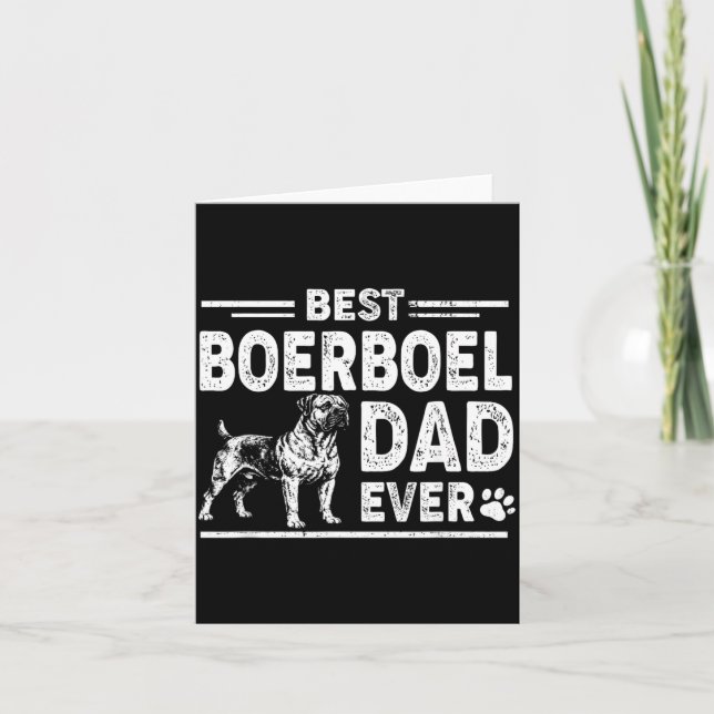 Boerboel Pappa Alltid Fars Dag Kort (Framsida)
