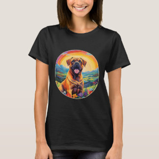 Boerboel Rainbow Bridge Cute South African Mastiff T Shirt