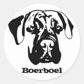 Boerboel Sticker Runt Klistermärke