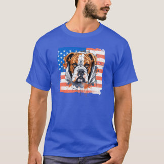 BoerDogbreed dogdad DogMamma BoerDog USAFlag gift T Shirt