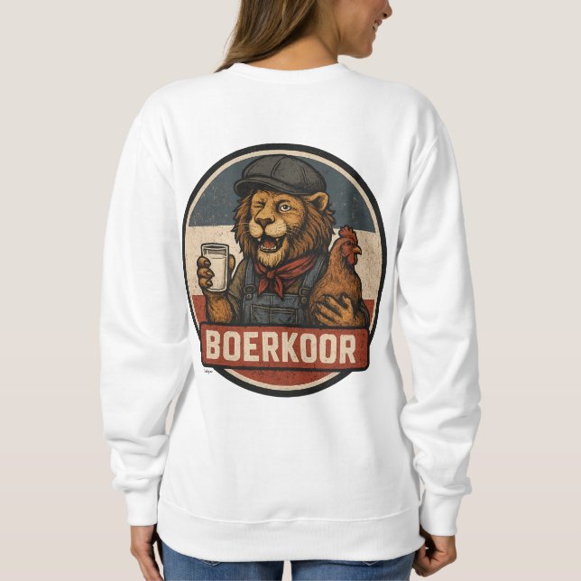 Boeren Trui – Boerkoor, Humor en Boerenhart T Shirt (Baksida)